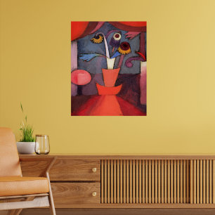 Affiche Œuvre d'art de Paul Klee, Fleur d'automne,