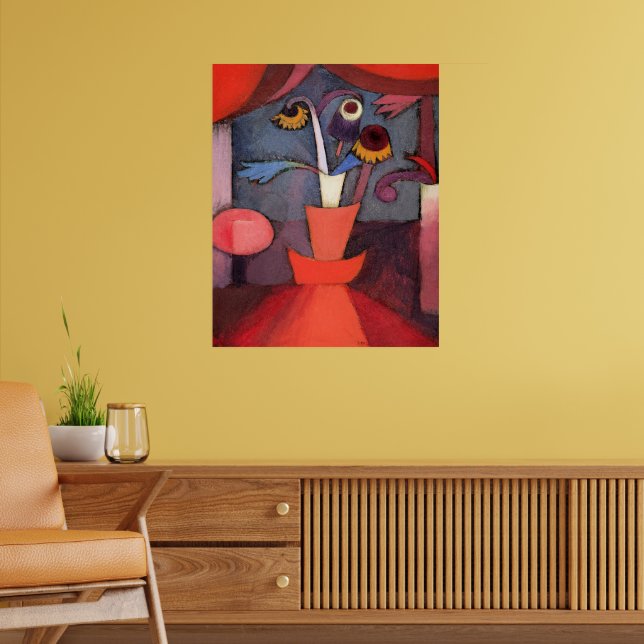 Affiche Œuvre d'art de Paul Klee, Fleur d'automne, (Salon 2)