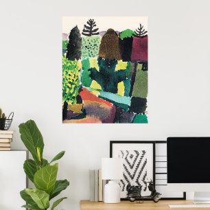 Affiche Œuvre d'art de Paul Klee, Parc,