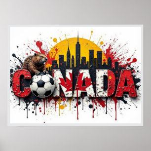 Affiche Œuvre d'art de style peinture à l'huile sur le foo