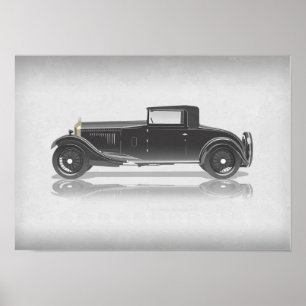 Affiche Œuvre d'art de voiture rétro