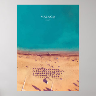 Affiche Oeuvre d'art de voyage de Malaga, Espagne