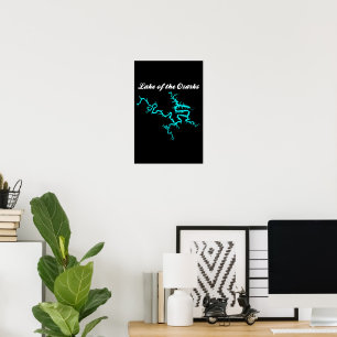 Affiche Œuvre d'art du rivage du lac des Ozarks Missouri