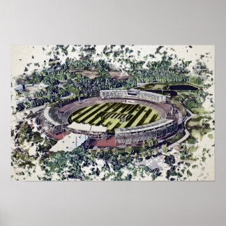 Affiche Œuvre d'art du stade de cricket - Southampton, Ham
