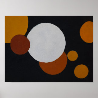 Affiche Œuvre d'art géométrique minimaliste du milieu du s
