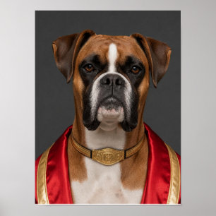 Affiche Œuvre d'art murale Boxer — Chien Combattant de Pri