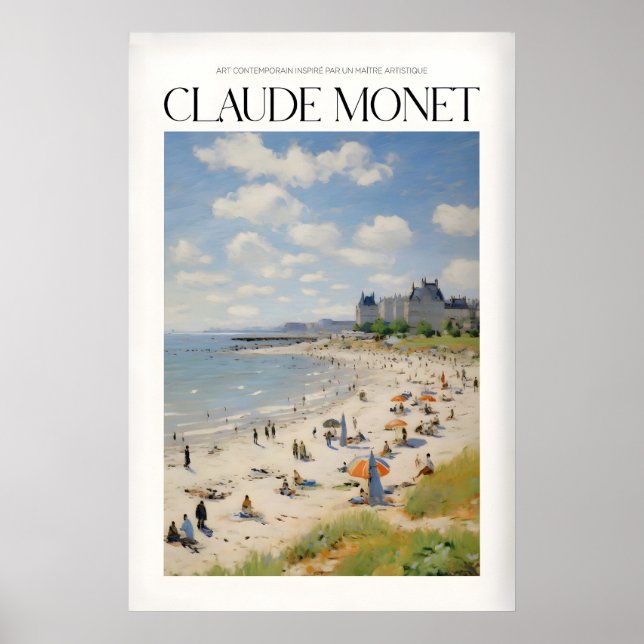 Affiche Œuvre d'art murale de Claude Monet Jour ensoleillé (Devant)