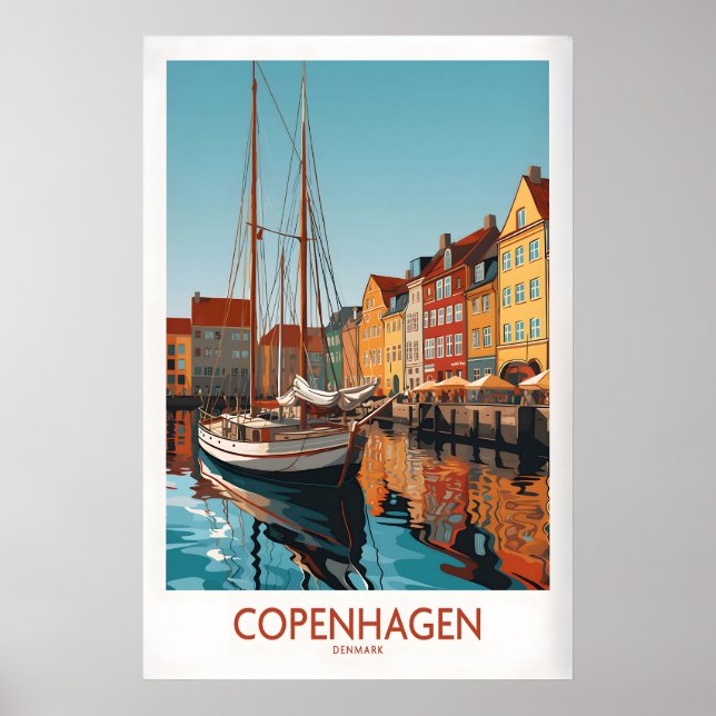 Affiche Œuvre d'art murale de Copenhague (Devant)