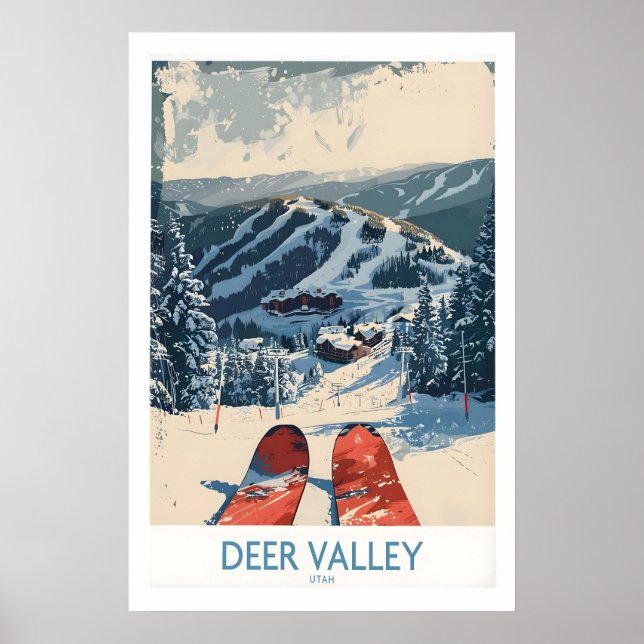 Affiche Œuvre d'art murale de Deer Valley 1 (Devant)