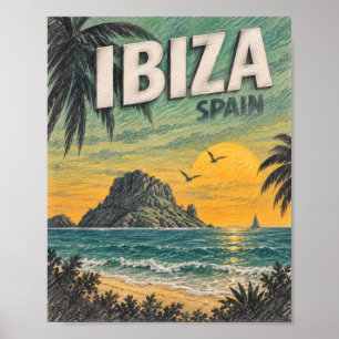Affiche Œuvre d'art murale de jardin contemporain