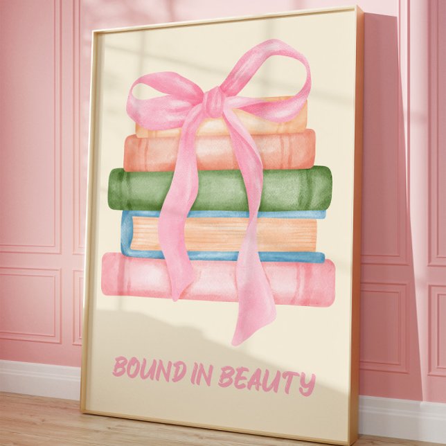 Affiche Œuvre d'art murale de lecture coquette (Créateur téléchargé)