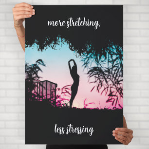 Affiche Œuvre d'art murale de motivation de yoga