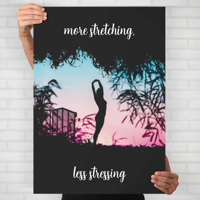 Affiche Œuvre d'art murale de motivation de yoga (Créateur téléchargé)