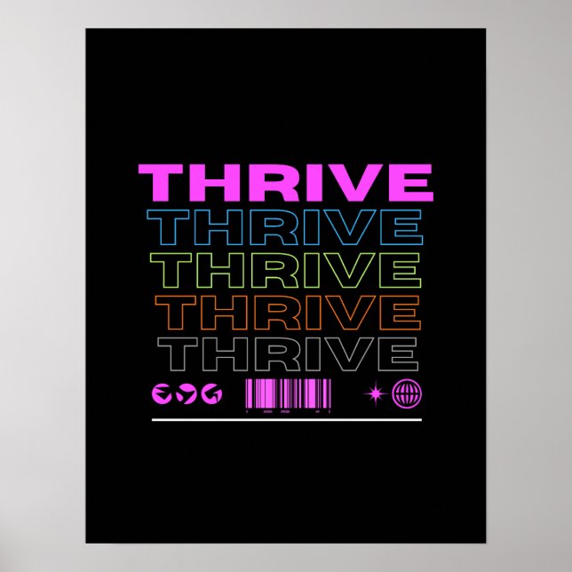 Affiche Œuvre d'art murale de motivation pour un télécharg (Devant)