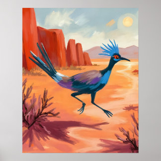 Affiche Œuvre d'art murale de paysage du sud-ouest Desert