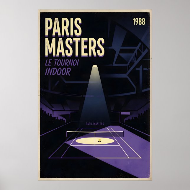 Affiche Œuvre d'art murale des Masters de Paris Graphique  (Devant)