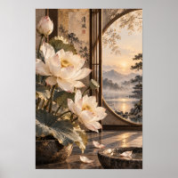 Œuvre d'art murale du coucher de soleil de la mont