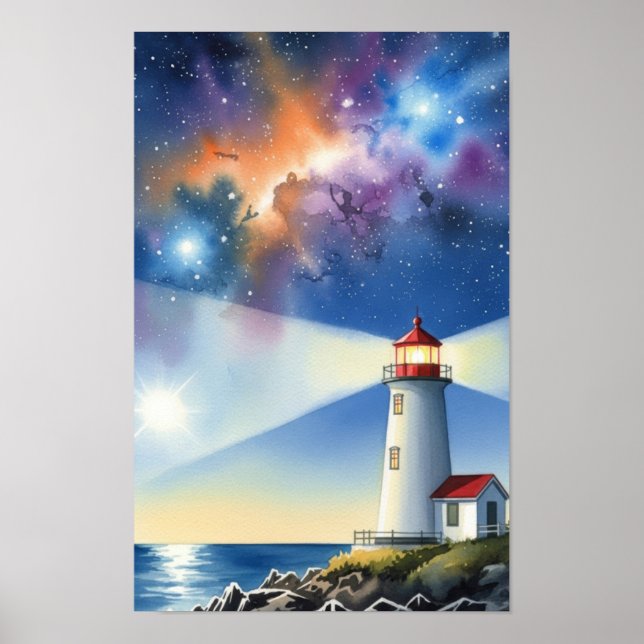 Affiche Œuvre d'art murale. Île du phare (Devant)