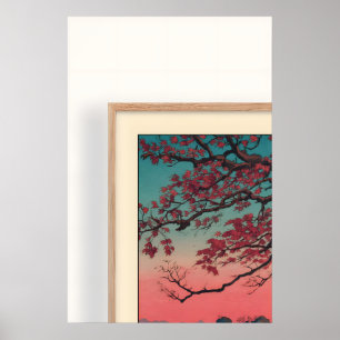 Affiche Œuvre d'art murale Momiji no Umi - Anse tranquille