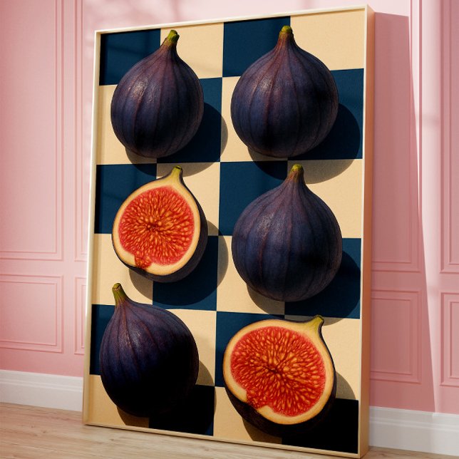 Affiche Œuvre d'art murale sur la figue, Art de cuisine te (Fig art)