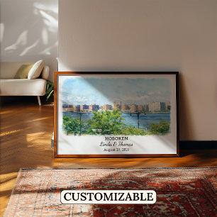 Affiche Œuvre d'art personnalisée pour les murs de Hoboken