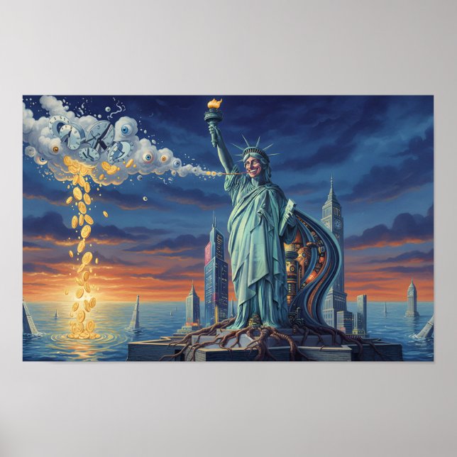 Affiche œuvre d'art Statue de la Liberté (Devant)