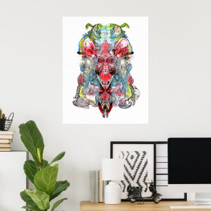 Affiche Œuvre d'art surréaliste visionnaire   Fantaisie sy