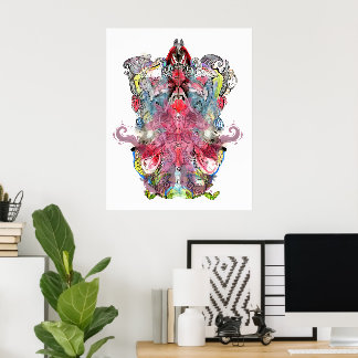 Affiche Œuvre d'art surréaliste visionnaire | Fantaisie sy