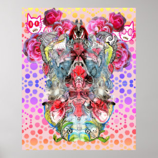 Affiche Œuvre d'art surréaliste visionnaire | Fantaisie sy