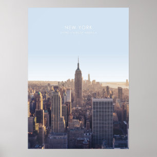 Affiche Oeuvre de New York Skyline Travel