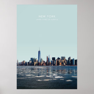 Affiche Oeuvre de voyage Skyline de New York