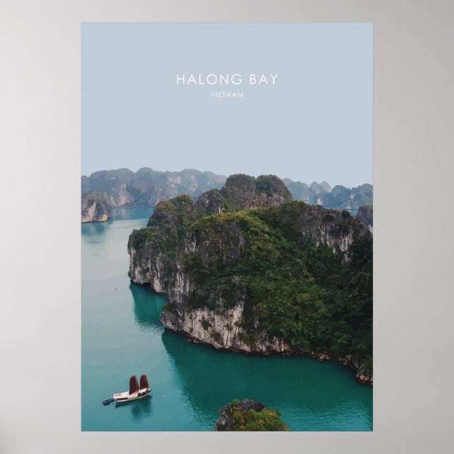 Affiche OEuvre d'Halong Bay, Vietnam Travel (Devant)