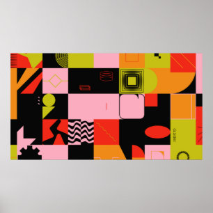 Affiche OEuvre d'inspiration postmoderne et déconstruite d