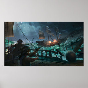 Affiche Oeuvre D'Un Mer De Voleurs