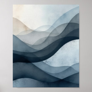 Affiche OEuvre murale Abstraite monochrome avec dégradé do