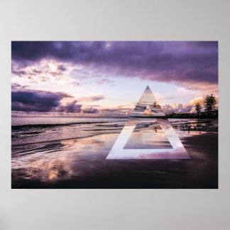 Affiche Oeuvre murale Abstraite - Sables pourpres Moody