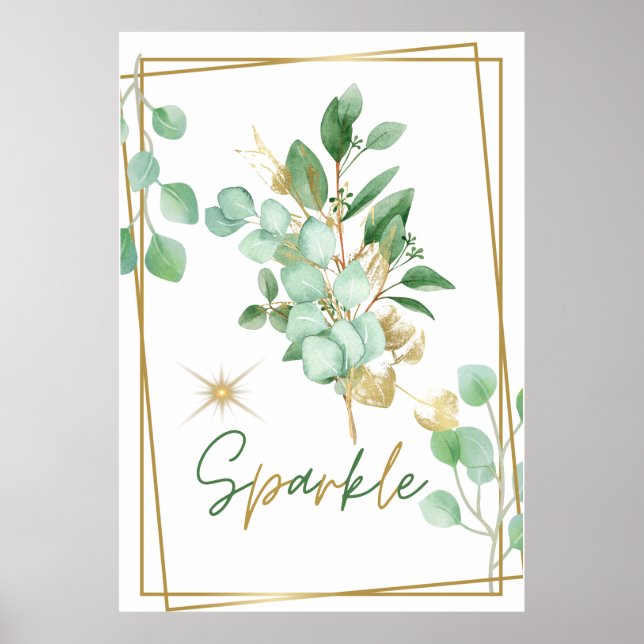 Affiche OEuvre murale florale (Devant)