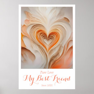 Affiche OEuvre murale personnalisée "Pure Love" - Mon meil