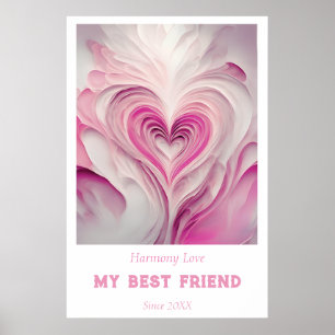 Affiche OEuvre murale personnalisée "Pure Love" - Mon meil