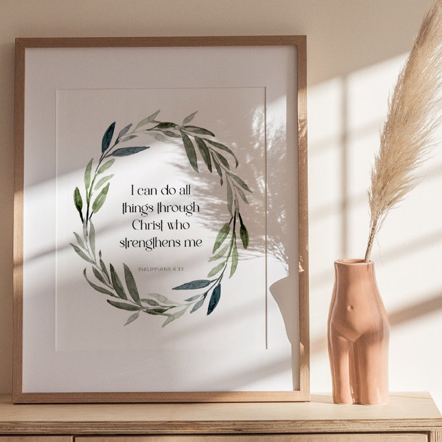 Affiche OEuvre murale | Philippiens 4:13 (Créateur téléchargé)