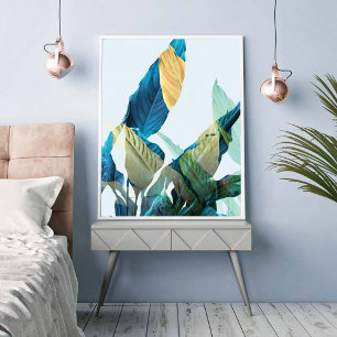 Affiche OEuvre murale tropicale