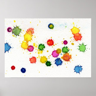 Affiche Œuvre originale - Il pleut de la peinture par Mari