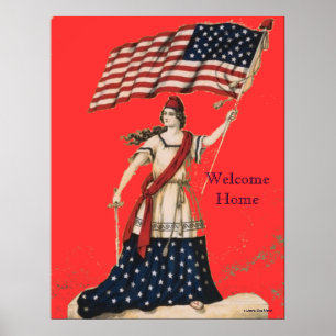 AFFICHE OEUVRE PATRIOTIQUE - POSTES - IMPRIMANTES DE CANVA