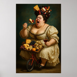 Affiche Oeuvre Surréaliste "Tread Lightly, Mange Heavement