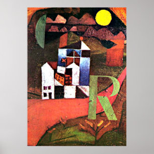 Affiche Oeuvres d'art Paul Klee, Villa R