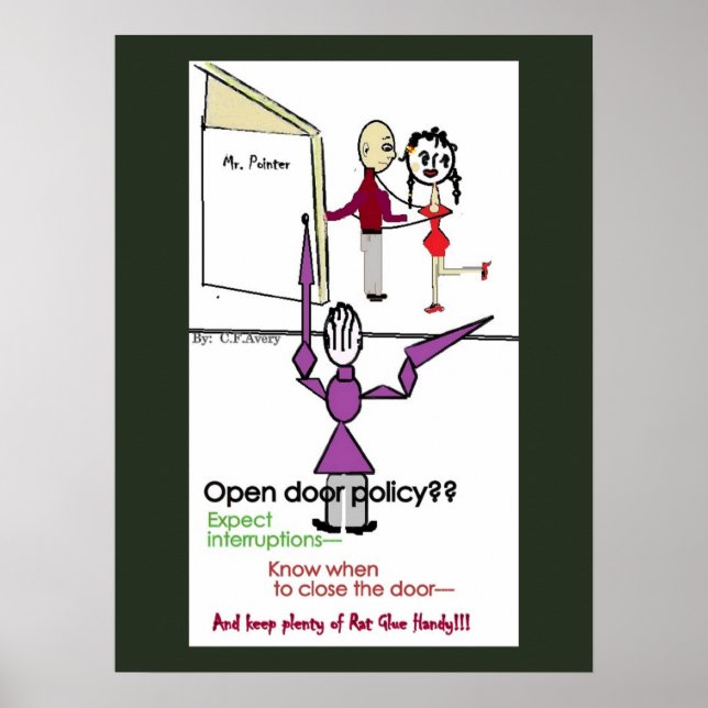 Affiche Office Wall Poster/Open Door Policy (Devant)