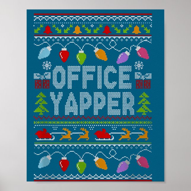 Affiche Office Yapper Ugly Sweater Christmas  (Devant)