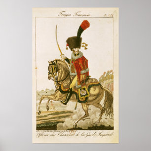 Affiche Officer of the Hussars of the Imperial Guard