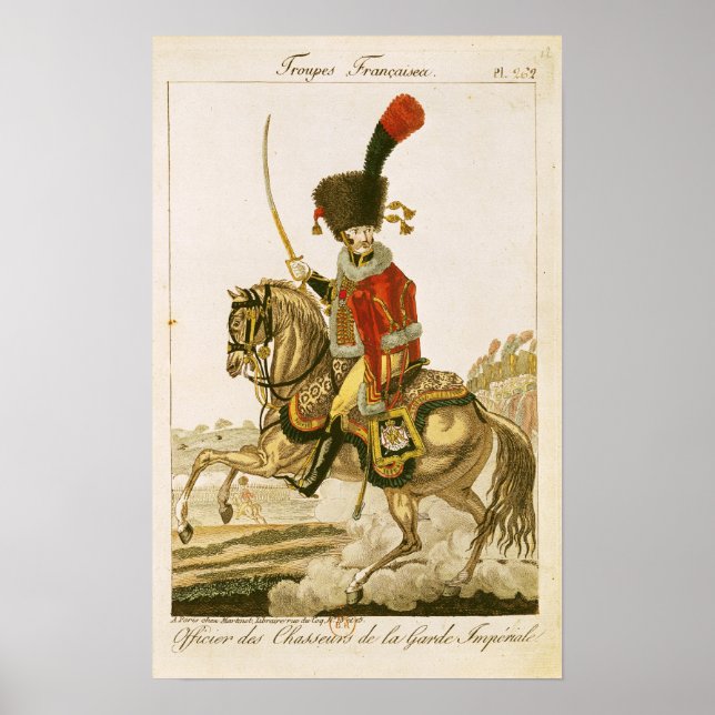 Affiche Officer of the Hussars of the Imperial Guard (Devant)