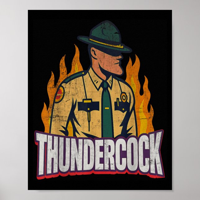 Affiche Officer Sergeant Cius Thunder Bodycam Funny Meme  (Devant)